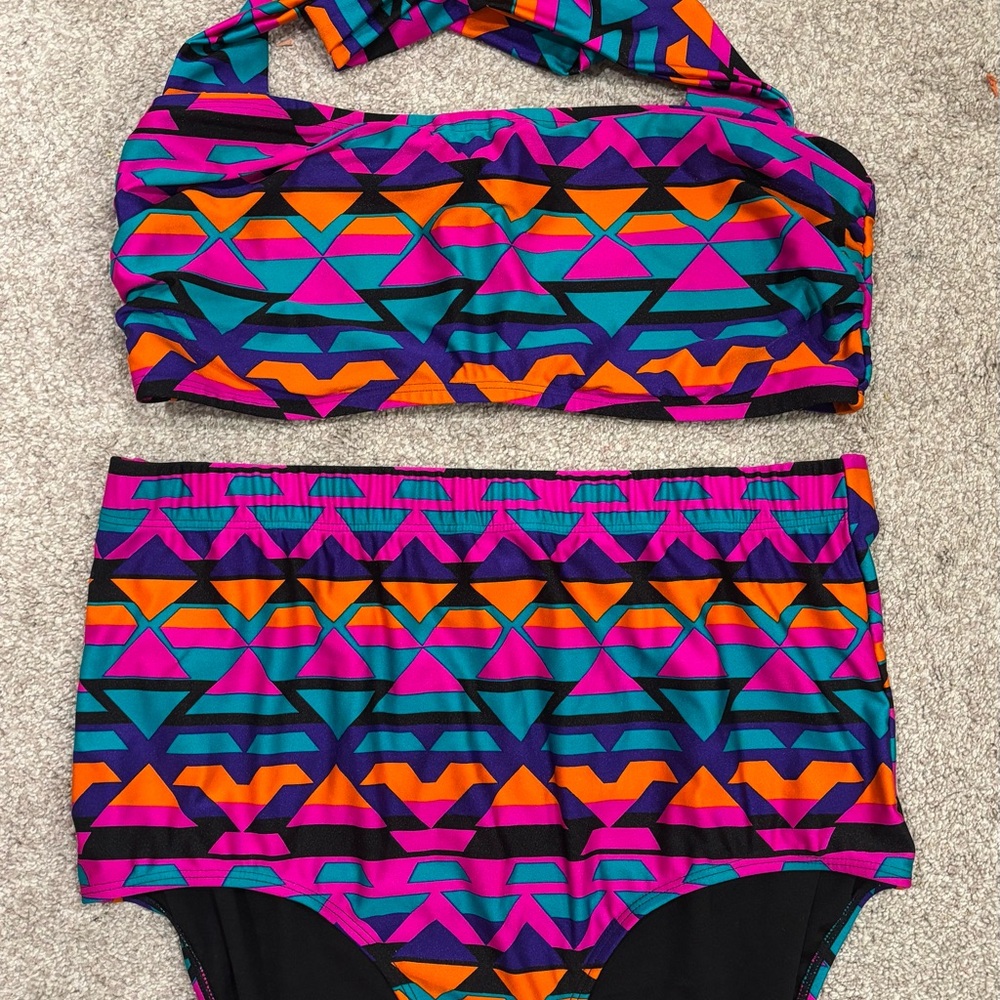 Sea by Monif C Geometric Bikini